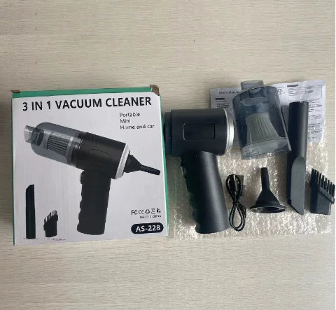 Mini aspirateur de voiture sans fil, Portable, relevable, intégré, appareil de nettoyage deux en un pour voiture domestique - LA MAISON DES KDOS