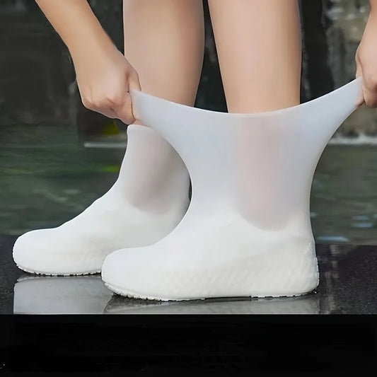 1 paire de couvre-chaussures imperméables, haute élasticité, unisexe, bottes de pluie pour Sport de plein air, protecteurs de bottes réutilisables, équipement de cyclisme - LA MAISON DES KDOS