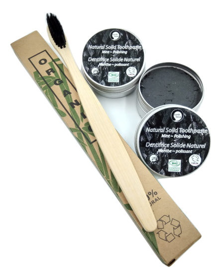 Natural Organic Certified Solid Toothpaste - Gift Set - 1 piece - MADE TO ORDER-4