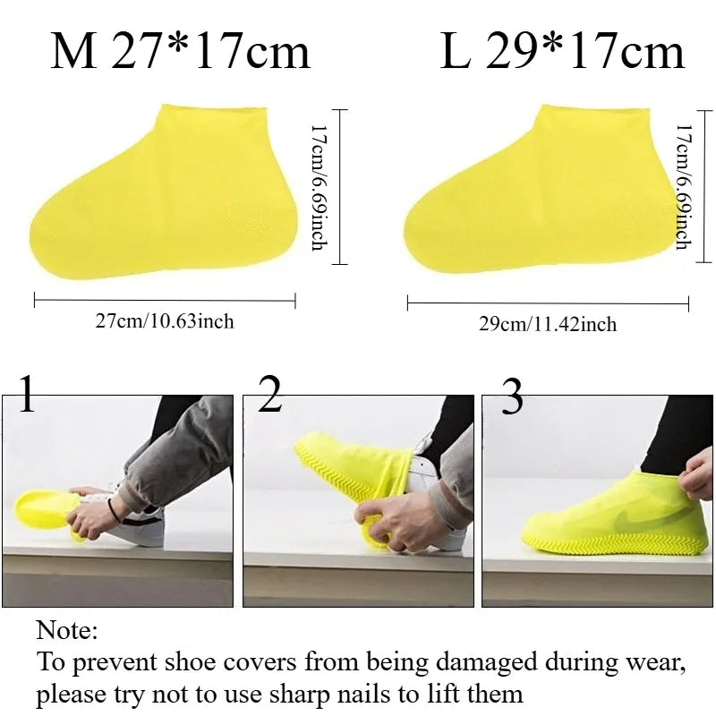 1 paire de couvre-chaussures imperméables, haute élasticité, unisexe, bottes de pluie pour Sport de plein air, protecteurs de bottes réutilisables, équipement de cyclisme - LA MAISON DES KDOS