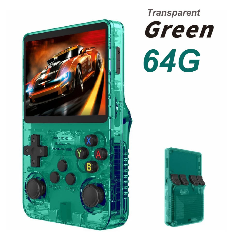 BOYHOM 256G/128G/64G R36S ARKOS 2.0 Console de jeu Portable rétro écran IPS 3.5 pouces, lecteur de jeu de poche Portable pour enfants cadeau - LA MAISON DES KDOS
