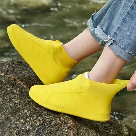 1 paire de couvre-chaussures imperméables, haute élasticité, unisexe, bottes de pluie pour Sport de plein air, protecteurs de bottes réutilisables, équipement de cyclisme
