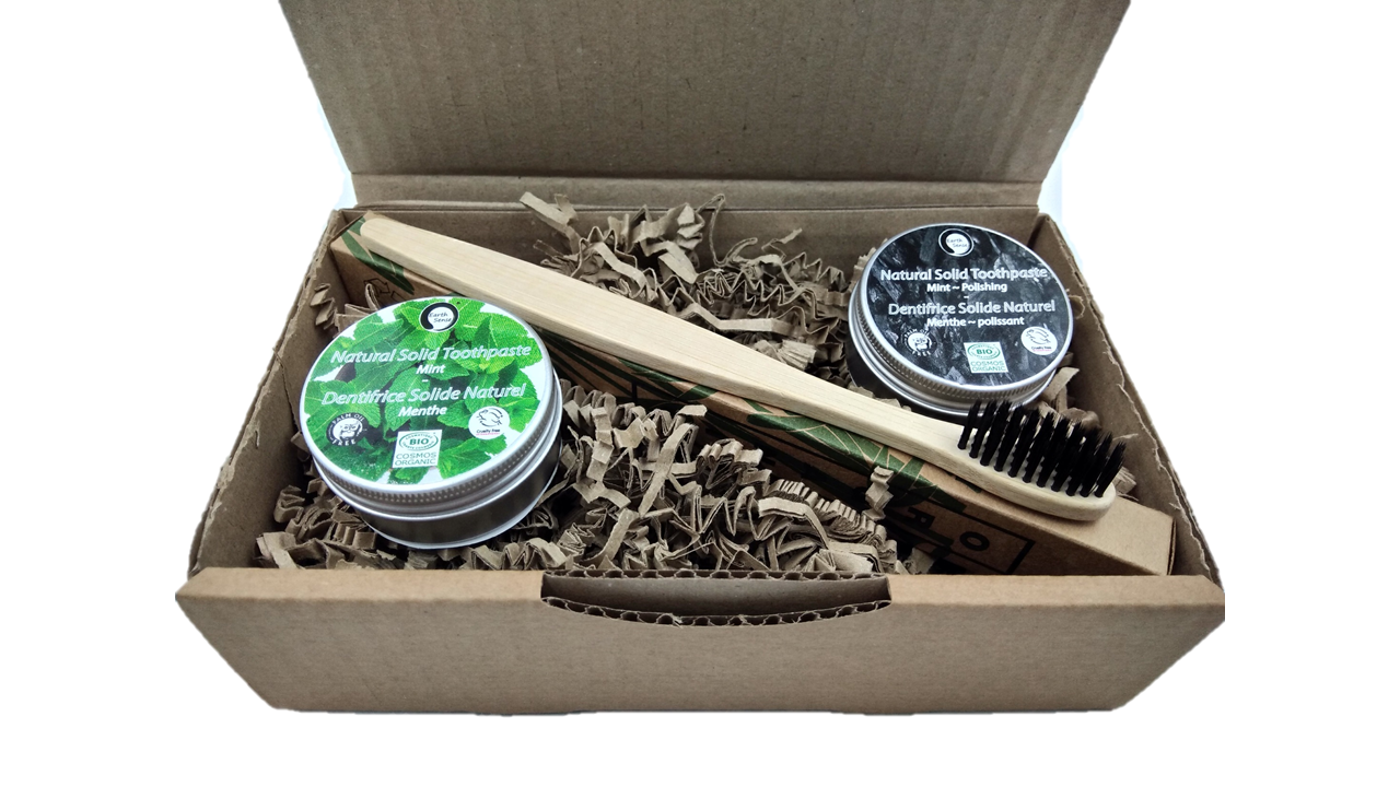 Natural Organic Certified Solid Toothpaste - Gift Set - 1 piece - MADE TO ORDER-1